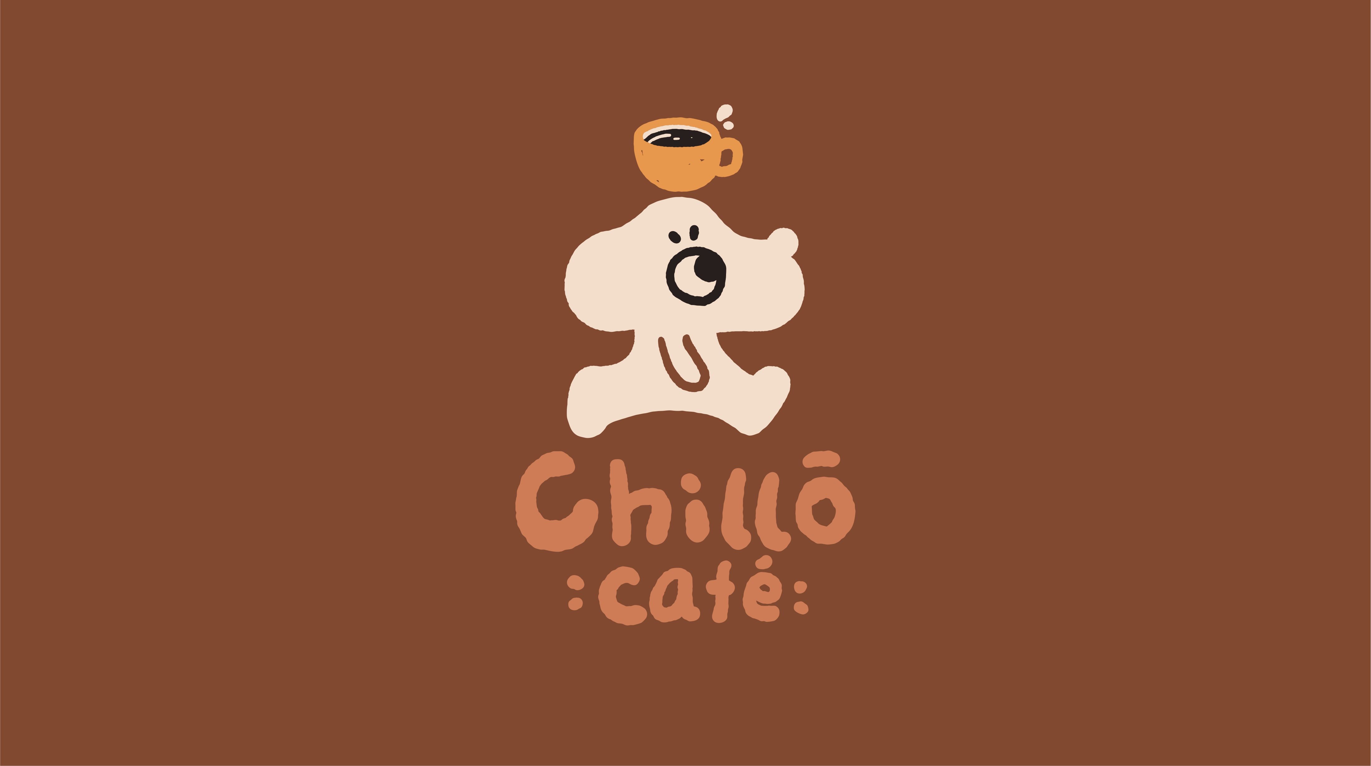 Chillo café logo — cloud puppy coffee shop in Kanata, Ottawa