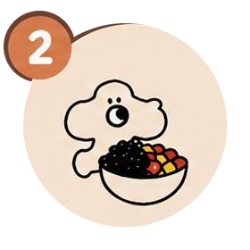 Chillō mascot adding tapioca pearls and jellies